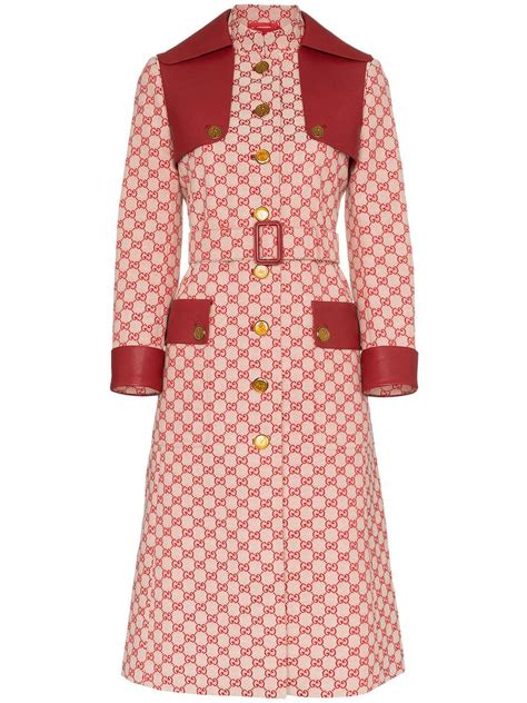 gucci coat red|Gucci trench coats.